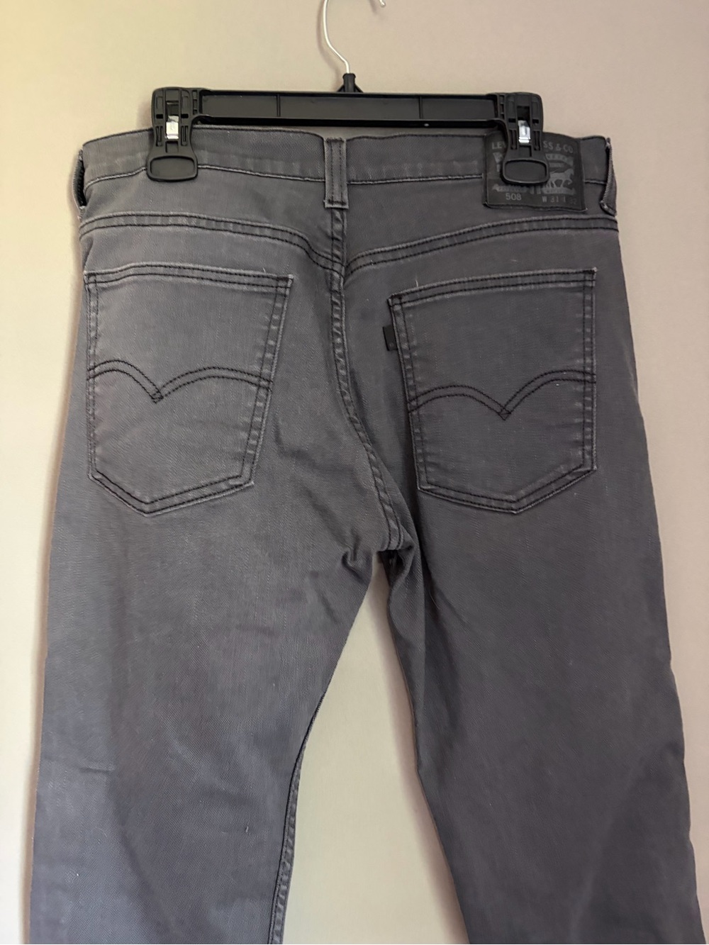 Levi’s 508 Regular Taper Jeans Men’s 31 Waist 32 Inseam Slim Fit Stretch Denim - Picture 7 of 15